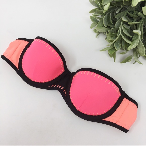 Victoria's Secret Other - NEW Victoria Secret Swim Bikini Top neon pink 32A